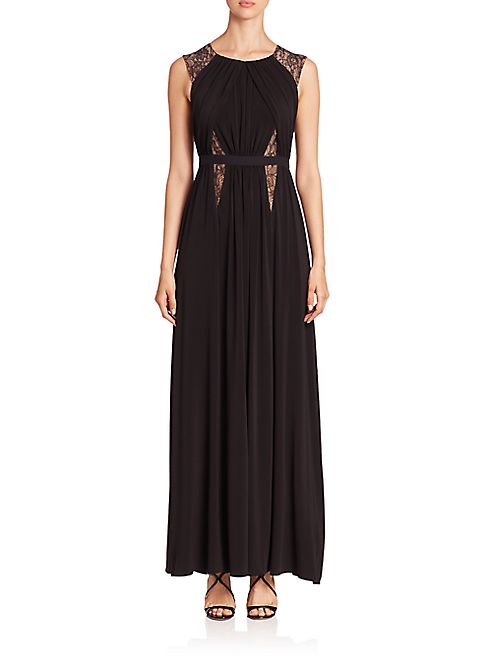 BCBGMAXAZRIA - Sleeveless Cutout Back Jersey Gown