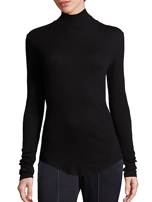 Cotton Citizen - Ribbed Supima Cotton Blend Turtleneck Sweater