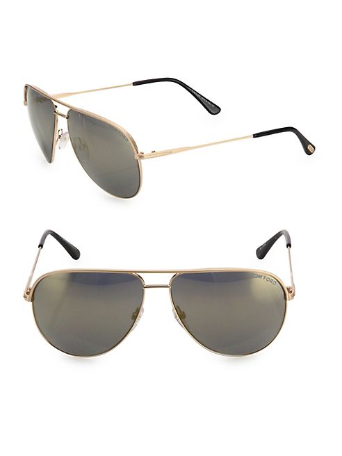 Tom Ford Eyewear - 61MM Flash Lens Aviator Sunglasses