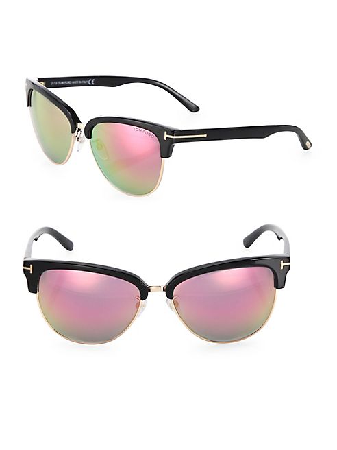 Tom Ford Eyewear - Fany 59MM Mirrored Cat's-Eye Sunglasses