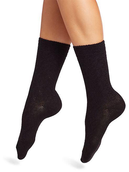 Natori Legwear - Rib-Knit Crew Socks