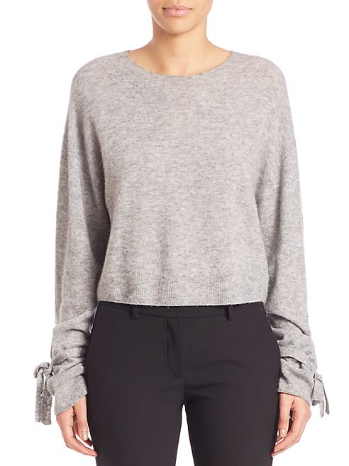 Helmut Lang - Cropped Merino Wool Blend Pullover