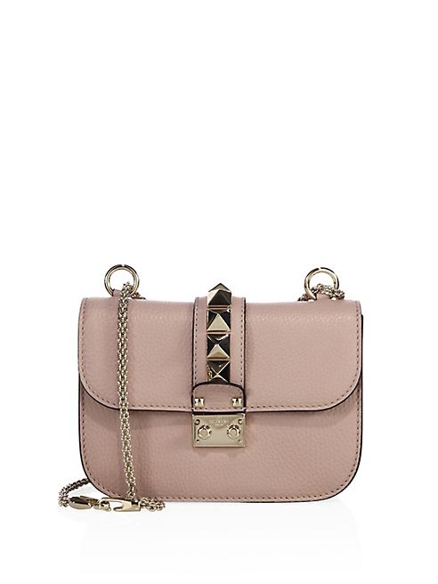 Valentino - Small Lock Leather Chain Shoulder Bag