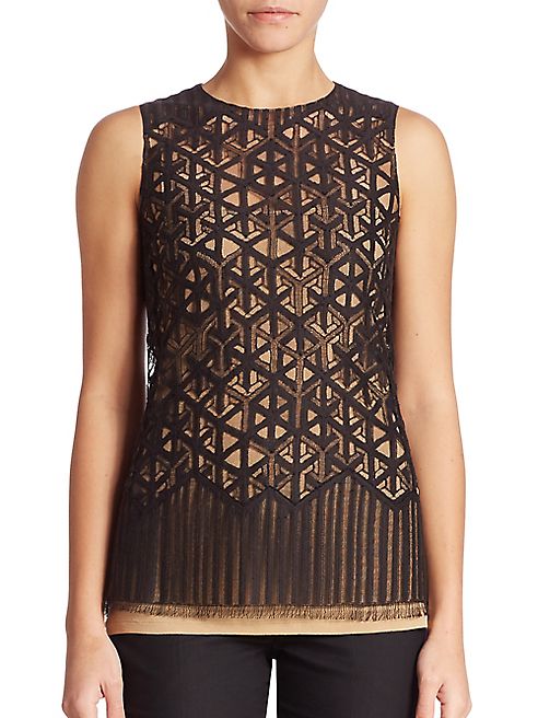 Akris - Architectural Lace Top