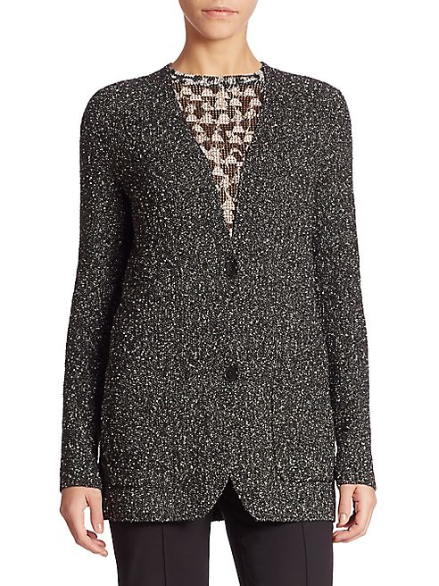 Akris - Cotton Bouclé Knit Cardigan