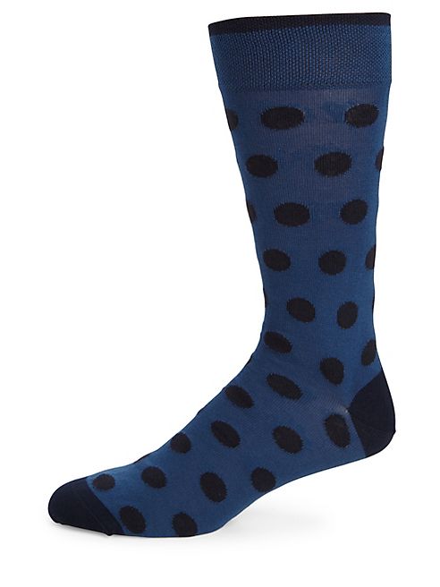 Marcoliani - Pima Cotton-Blend Polka Dot Socks