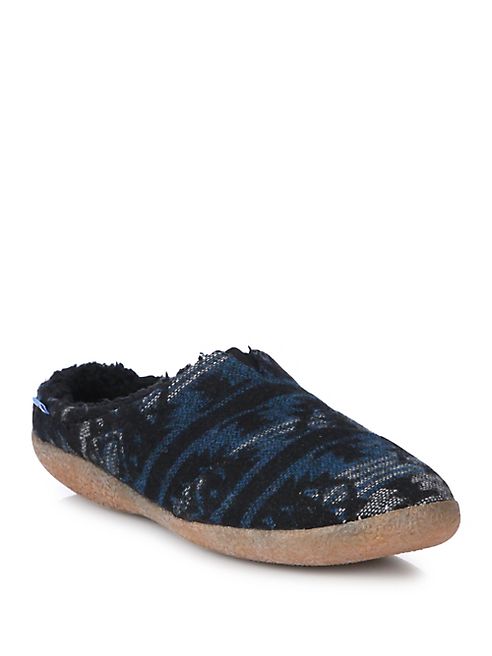 TOMS - Berkeley Frayed Canvas Slippers