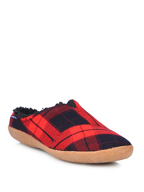 TOMS - Berkeley Plaid Canvas Slippers