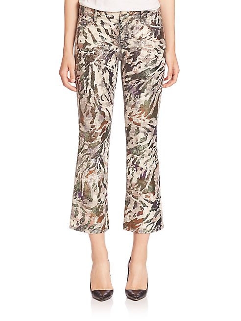 Faith Connexion - Glitter Printed Cropped Pants