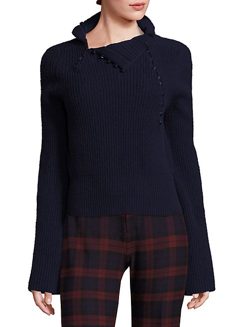 Derek Lam 10 Crosby - Rib-Knit Cashmere Sweater