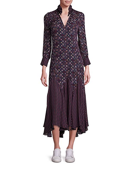 Derek Lam 10 Crosby - Floral Silk Dress