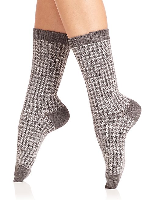 Ilux - Gigi Houndstooth Anklet Socks