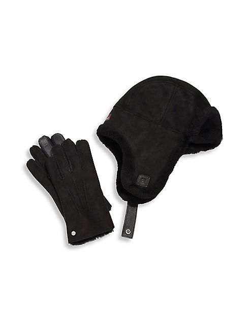 UGG - Shearling Hat & Smart Glove Set