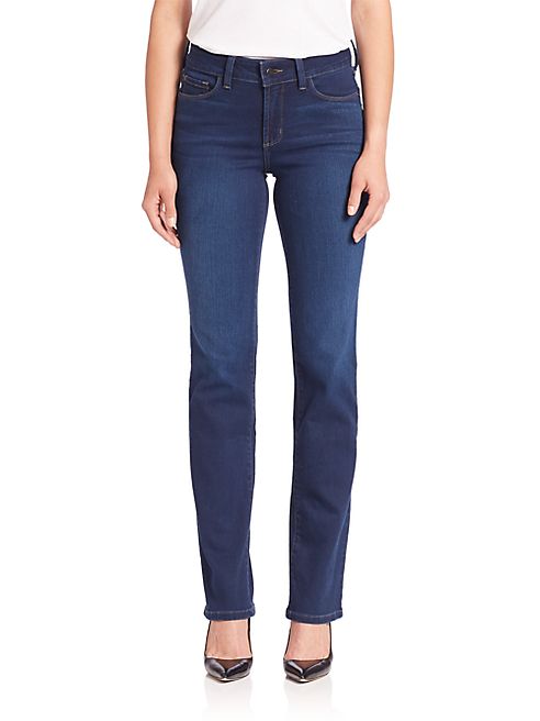 NYDJ - Faded Straight Leg Jeans