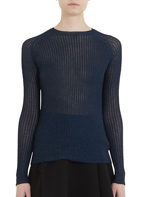 Carven - Rib-Knit Crewneck Sweater