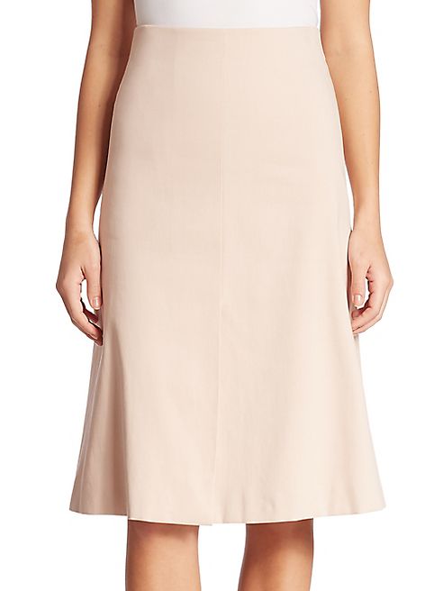 Akris - Cotton Double Face A-Line Skirt