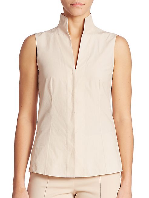 Akris - Sleeveless Cotton Blouse