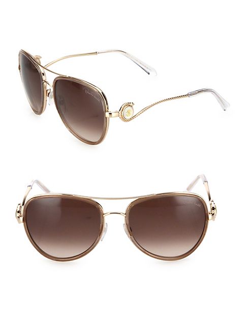 Roberto Cavalli - 58MM Gradient Aviator Sunglasses