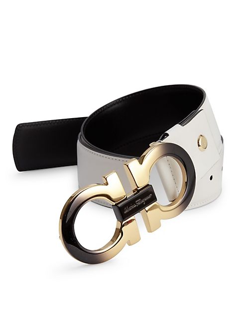 Salvatore Ferragamo - Bianco Leather Belt