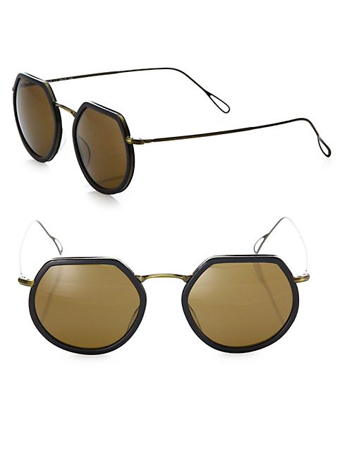 Kyme - Omar 44MM Modified Round Sunglasses