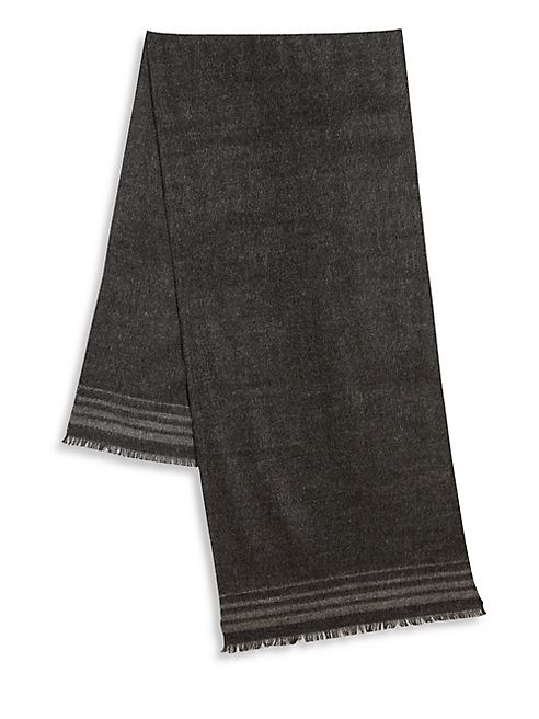 Brunello Cucinelli - Striped Virgin Wool & Alpaca Blend Scarf