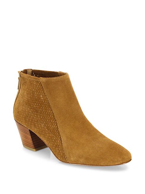 Aquatalia - Farrow Perforated Suede Booties