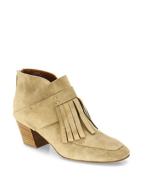 Aquatalia - Flynn Fringe Suede Chelsea Booties