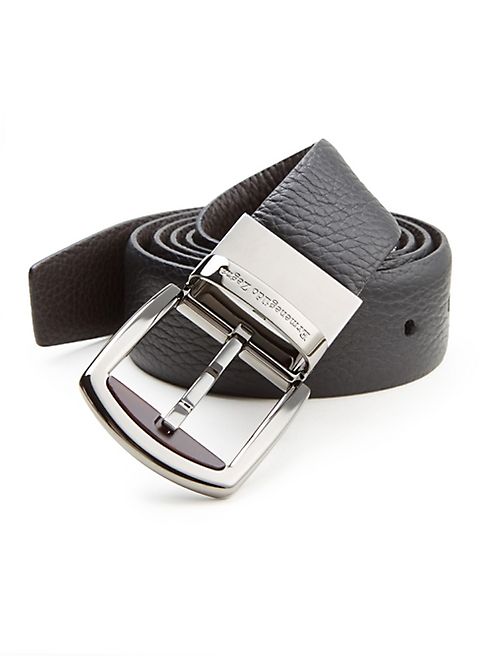 Ermenegildo Zegna - Pebbled Leather Belt