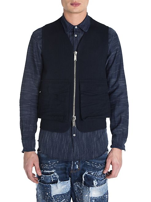 DSQUARED2 - Ribbed Zip-Up Vest