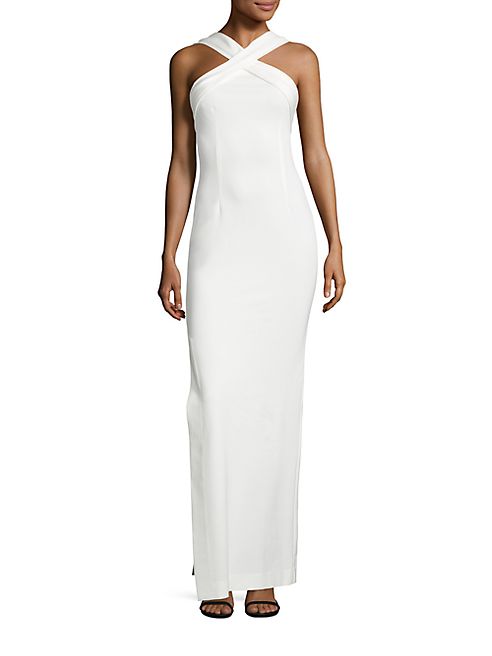 NICHOLAS - Ponti Cross Front Gown