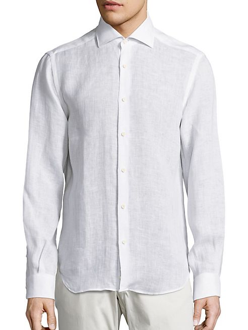 Saks Fifth Avenue Collection - Solid Linen Shirt