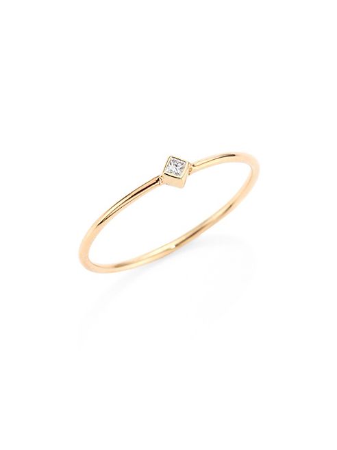 Zoe Chicco - Diamond & 14K Yellow Gold Ring