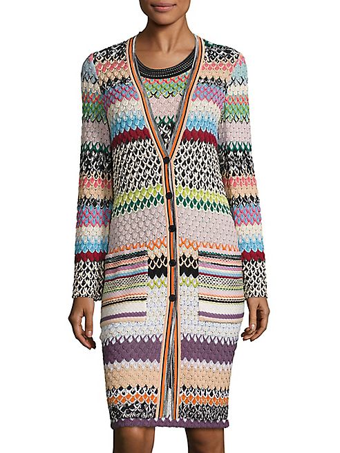 Missoni - Long Sleeve Striped Cardigan