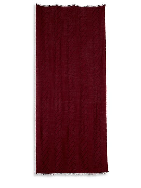 Armani Collezioni - Textured Wool Blend Stole