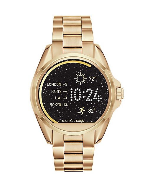 Michael Kors - Michael Kors AccessBradshaw Goldtone Stainless Steel Touchscreen Smartwatch