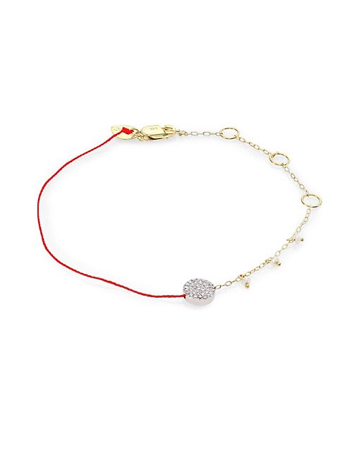 Meira T - Disc Diamond & Yellow Gold Bracelet