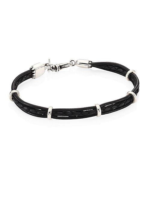 King Baby Studio - Multi-Strand Leather & Sterling Silver Bracelet