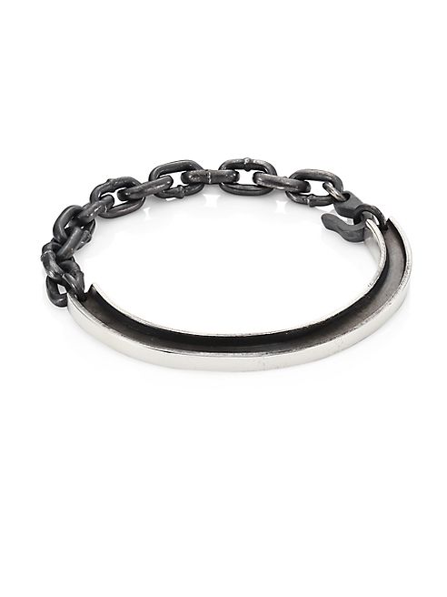 King Baby Studio - Sterling Silver Rail ID Bracelet