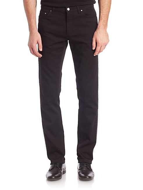 Versace Collection - Moto Straight-Leg Jeans