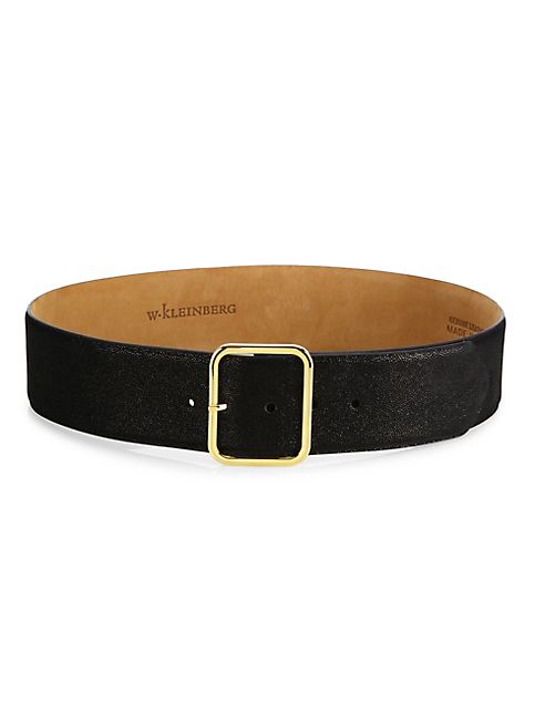 W. Kleinberg - Leather Buckle Belt