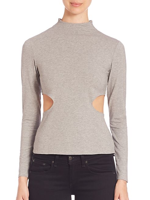 KENDALL + KYLIE - Side Cutout Long Sleeve Tee