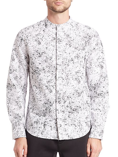 Saks Fifth Avenue x Anthony Davis - Long Sleeve Printed Shirt