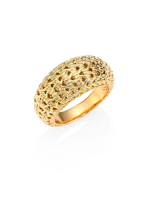 John Hardy - Classic Chain 18K Yellow Gold Dome Ring