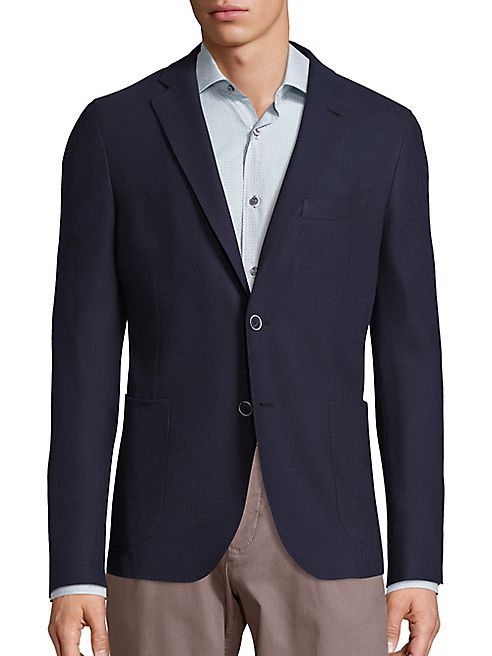 Saks Fifth Avenue Collection - Solid Knit Sportcoat