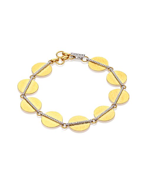 GURHAN - Lush Diamond, 24K Yellow Gold & 18K White Gold Bracelet