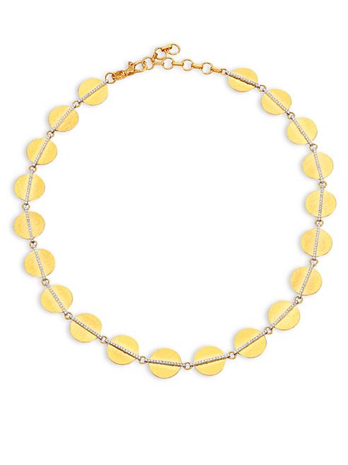 GURHAN - Lush Diamond, 24K Yellow Gold & 18K White Gold Necklace