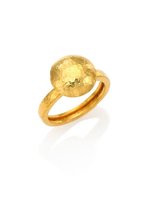 GURHAN - Lentil Large 24K Yellow Gold Ring