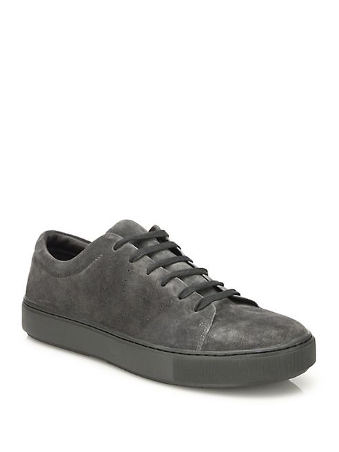 Vince - Perforated Suede Leather Sneakers