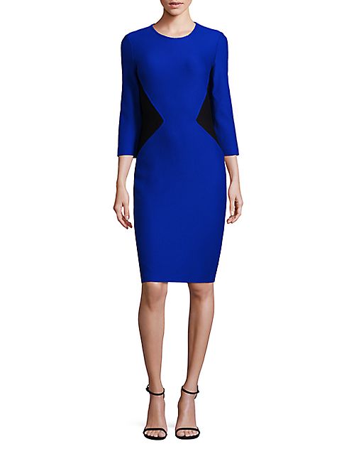 St. John - Colorblock Sheath Dress