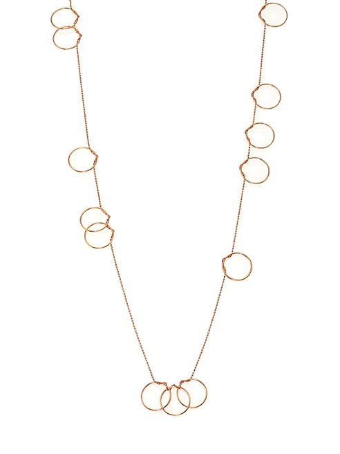 GINETTE NY - Thirteen Circle 18K Rose Gold Necklace